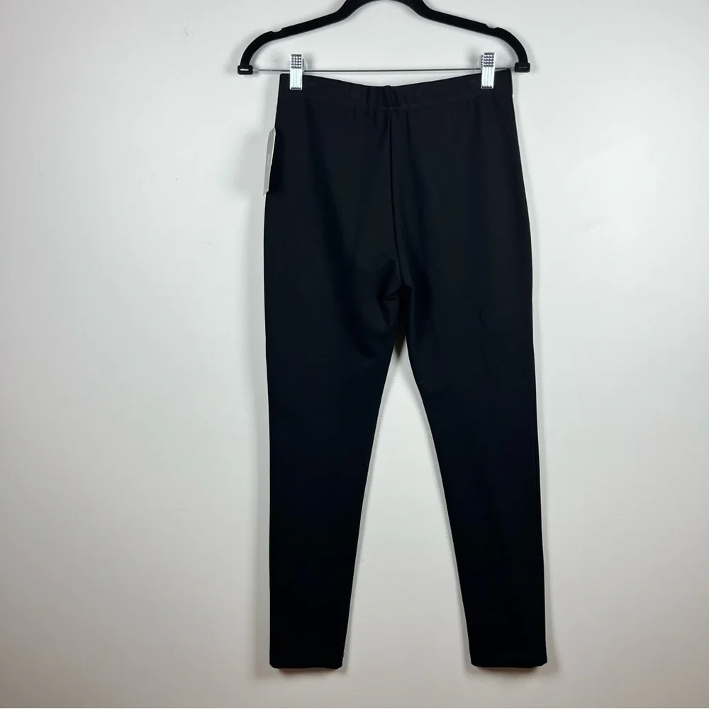 NEW CLARA SUN WOO PONTE KNIT SLIM RIDER PANT Black XS Preppy Minimalist PT1A